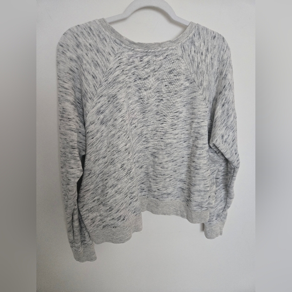 J Crew vintage fleece 100% cotton Heather Grey sweatshirt | size Large - Picture 5 of 5
